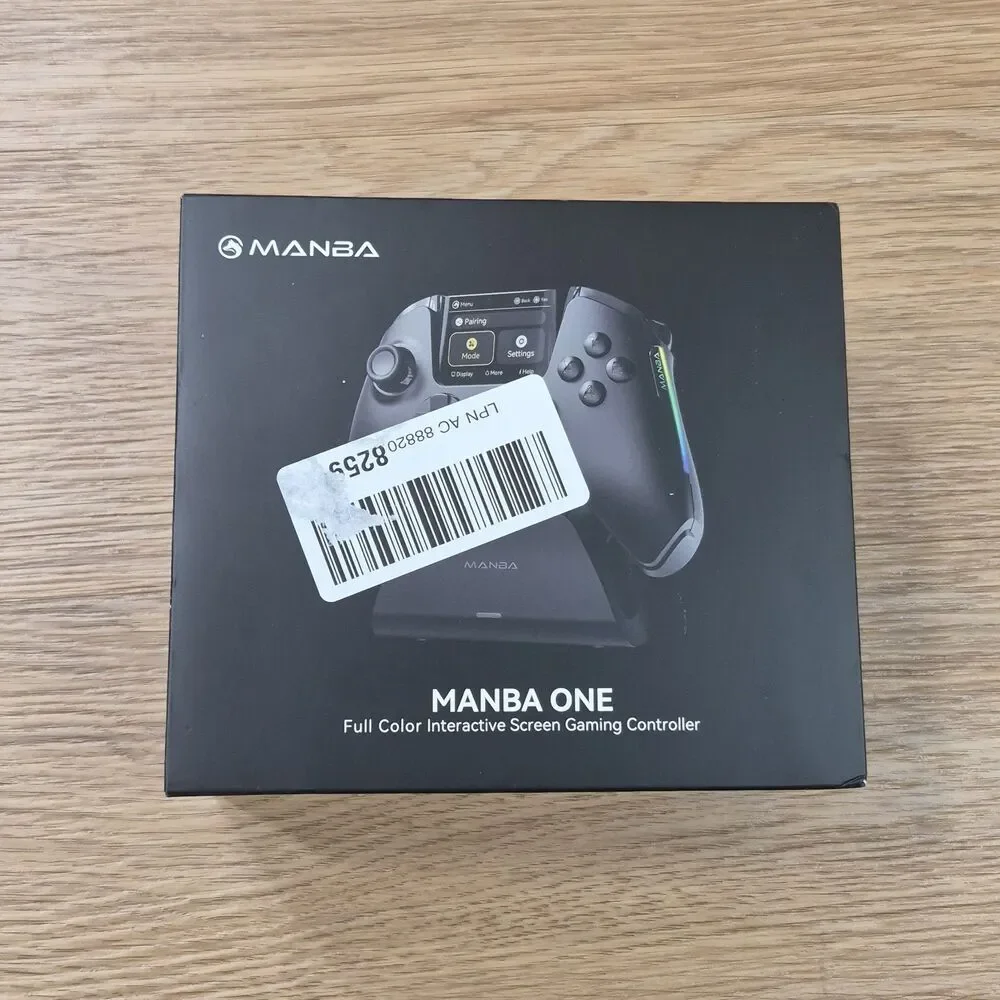 ManbaOne Interactive Screen Wireless Gaming Controller for PC/Switch/iOS , Black
